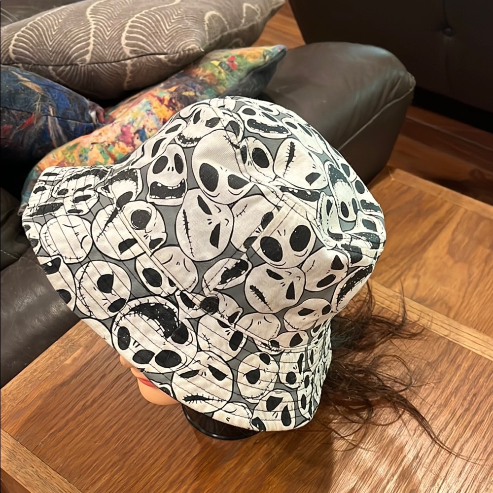 Jack Skellington Disney Pattern Bucket Hat